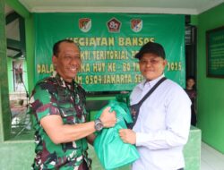 Kodim 0504/Jakarta Selatan Hadirkan Bakti Kesehatan dan Sembako Gratis untuk Warga Jagakarsa