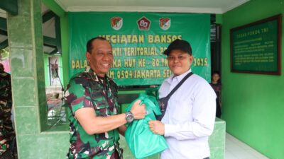 Kodim 0504/Jakarta Selatan Hadirkan Bakti Kesehatan dan Sembako Gratis untuk Warga Jagakarsa