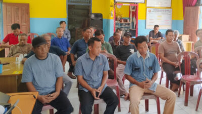 Kantor Pertanahan Banyuasin Sosialisasikan PTSL Terintegrasi di Desa Air Senggeris_