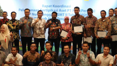 Rapat Koordinasi Pelaksanaan Sertifikasi Aset Semester II Tahun 2025 yang diselenggarakan oleh Kantor Wilayah (Kanwil) Badan Pertanahan Nasional (BPN) Provinsi NTB bersama PT PLN (Persero) UIP Nusa Tenggara di Lombok Barat, pada 30 - 31 Oktober 2025.