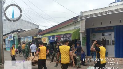 Antisipasi Banjir, Satgas TMMD Kodim Depok Kebut Drainase di Bojong Lio