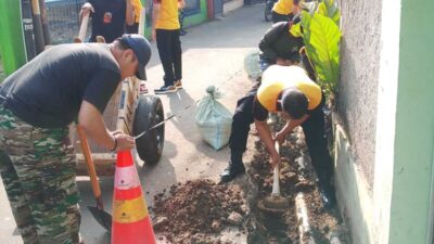 Drainase Baru Dibangun, TMMD Depok Siaga Hadapi Musim Hujan