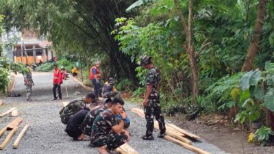 TMMD Ke-127 di Depok, Pembangunan Jalan Capai Seperempat Target