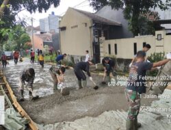 TMMD Ke-127 Kodim 0508/Depok Percepat Pengerasan Jalan GDC Gardenia, Capai 40 Persen