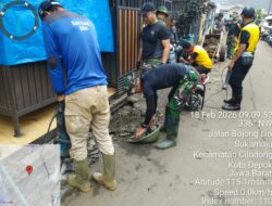 Drainase Dikebut, TMMD 127 Siaga Hadang Ancaman Banjir Sukamaju