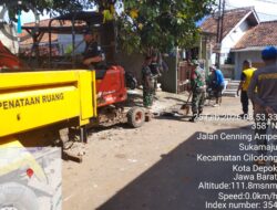 H+15 TMMD 127, TNI-Polri dan Warga Percepat Drainase di Cilodong