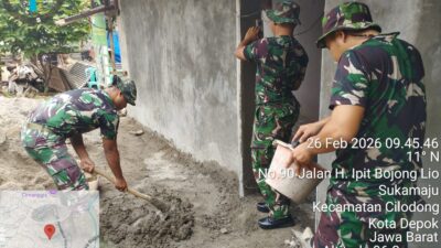 TMMD Ke-127 Depok Percepat Renovasi RTLH, Dansatgas: Rumah Layak Huni Adalah Hak Dasar Warga