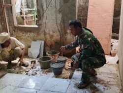 Hari ke-21 TMMD, Renovasi Rumah Warga Sukamaju Kian Mendekati Finishing