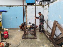 H+23 TMMD Depok, Pembangunan Sumur Bor untuk Masjid dan Posyandu Terus Berjalan