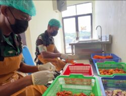 Dapur Modern Yonif TP 806 Jadi Penunjang Kesehatan dan Semangat Prajurit