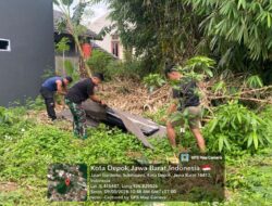 TNI, Pemda, dan Warga Bersatu Bersihkan Lingkungan di Sukmajaya