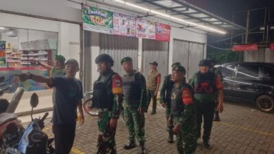 Danramil Cimanggis Turun Langsung, Patroli Gabungan Sasar Titik Rawan