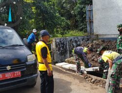 Pembangunan Drainase TMMD di Sukamaju Depok Capai 95 Persen