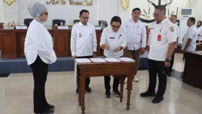 Kantor Pertanahan Kota Palangka Raya Serahkan Aset Pemda, Dorong Tata Kelola Tertib