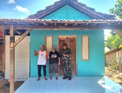 Dan SSK TMMD 128 Mengunjungi RTLH Rumah Ibu Sarmini Yang Mencapai 100%