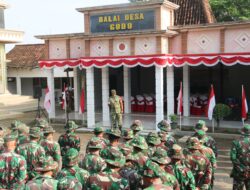 Dansatgas Pimpin Apel Pagi Personel Satgas TMMD KE 128 Kodim 0718/Pati