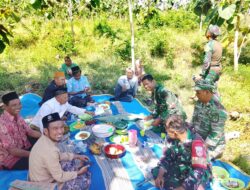 Satgas TMMD Reguler 128 Mengikuti Acara Do’a Bersama Dengan Masyarakat