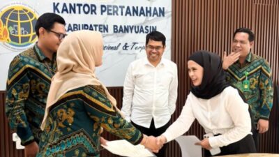 Kantah Kabupaten Banyuasin terus menunjukkan komitmennya dalam mengamankan aset negara melalui program sertifikasi tanah.