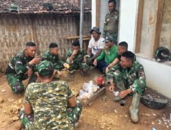 Hangatnya Kebersamaan Satgas TMMD dan Warga di Rumah Program RTLH