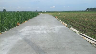 Rampung 100 Persen, Jalan Beton TMMD di Desa Godo Jadi Akses Andalan Petani