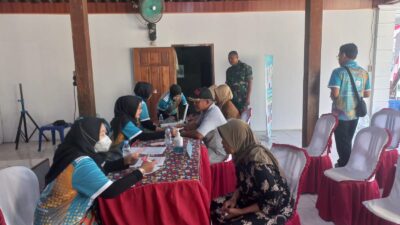 Pemeriksaan Kesehatan Gratis Warnai Kegiatan Nonfisik TMMD Reguler ke-128 di Desa Godo