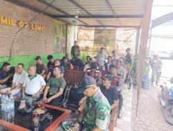 Meriah dan Penuh Keakraban, Nobar Piala Dunia di Koramil 07/Limo Disambut Antusias Warga