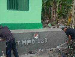 Renovasi RTLH Milik Bapak Suardi Terus Berproses, Satgas TMMD Laksanakan Pengecatan dan Pembuatan Tulisan