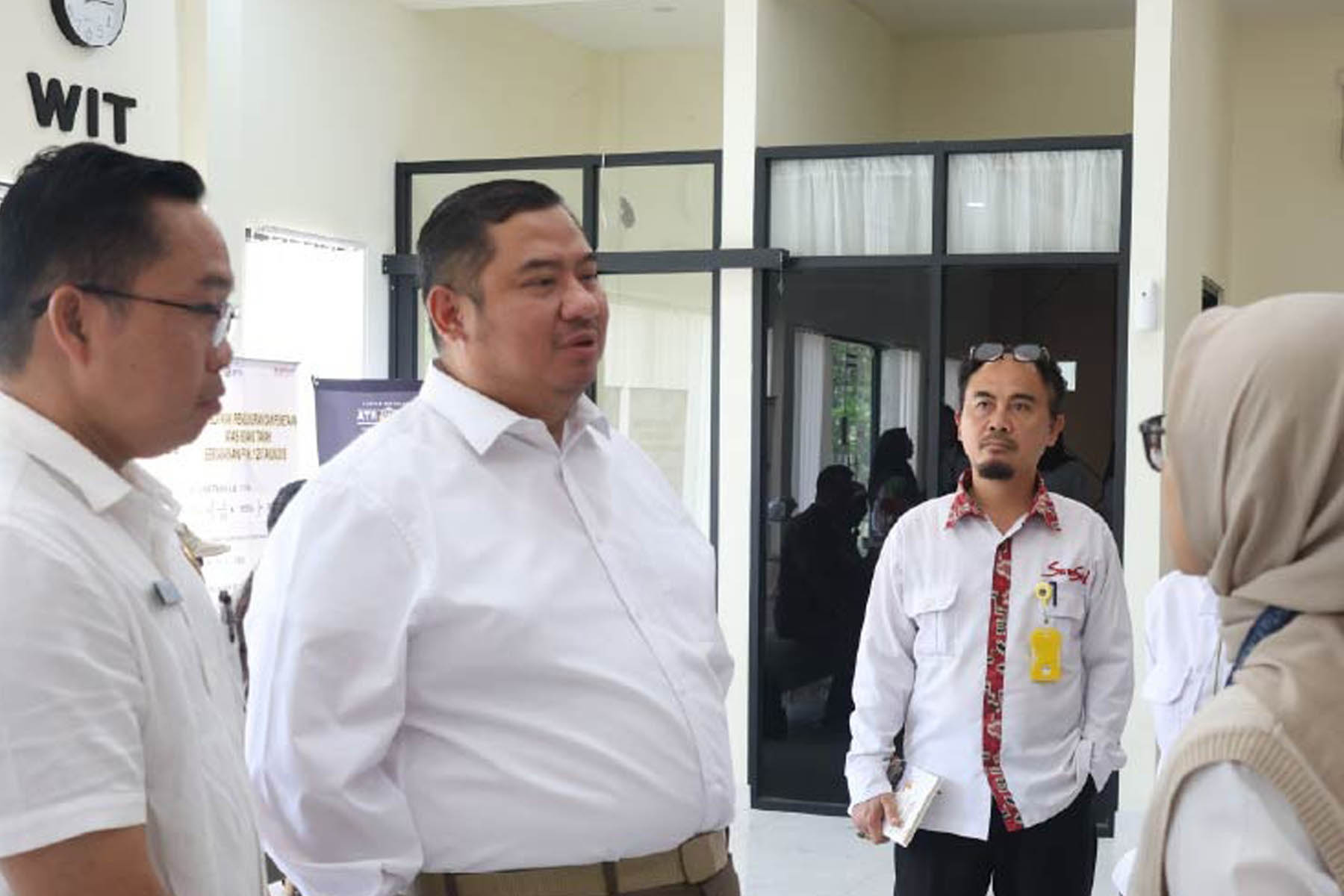 Kepala Kantor Pertanahan Kabupaten Banyuasin, Lucky Ariansa, saat pendampingan dari Inspektorat Jenderal ATR/BPN.
