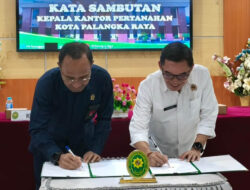 Kantor Pertanahan Kota Palangka Raya Teken Mou dengan Pengadilan