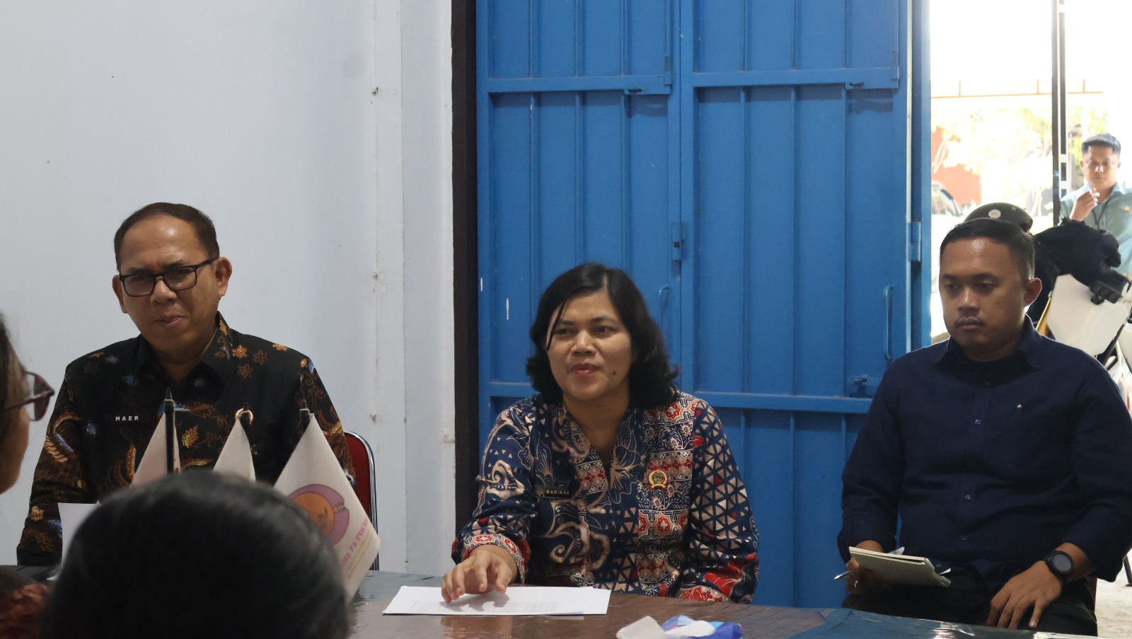 Kepala Kantor Pertanahan Kabupaten Tana Toraja Mariana Derlan Masia Harahap bersama Kepala Kantor Pertanahan Kabupaten Toraja Utara dan jajaran mengunjungi Aliansi Masyarakat Adat Nusantara (AMAN) Toraya_