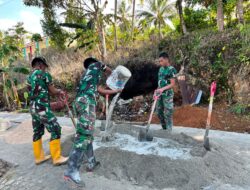 Satgas TMMD Ke-129 Kodim 1311/Morowali terus genjot Pekerjaan Rabat Jalan di Desa Polewali
