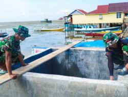 Pekerjaan Manunggal Air Bersih di Desa Umbele Masuki Tahap Plester Bak Penampungan