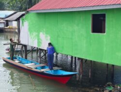 Pengecatan RTLH Milik Ibu Salawiah Masuki Tahap Finishing, bukti nyata kinerja satgas TMMD