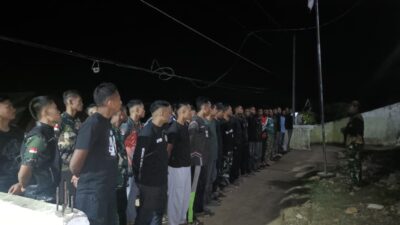 Dan SSK TMMD Pimpin Apel Malam, Pastikan Kesiapan dan Kondisi Personel Satgas
