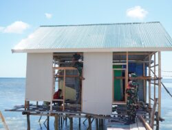 Renovasi RTLH Milik Ibu Syamsiah di Desa Umbele Masuki Tahap Pemasangan Kalsiboard Dinding