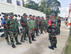 Apel Pagi Dipimpin Dan SSK TMMD, Pastikan Kesiapan Personel Sebelum Bekerja