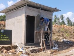 Pembangunan MCK Masjid Desa Polewali Capai Tahap Plester Dinding