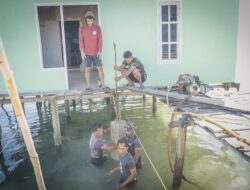 Satgas TMMD Kerjakan Jembatan Penghubung RTLH Ibu Samsiah di Desa Umbele