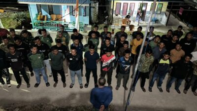 Apel Malam Satgas TMMD Ke-129 Kodim 1311/Morowali, Pasiter Berikan Arahan dan Evaluasi