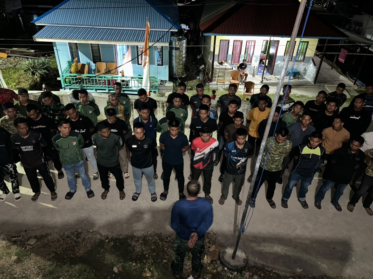Apel Malam Satgas TMMD Ke-129 Kodim 1311/Morowali, Pasiter Berikan Arahan dan Evaluasi